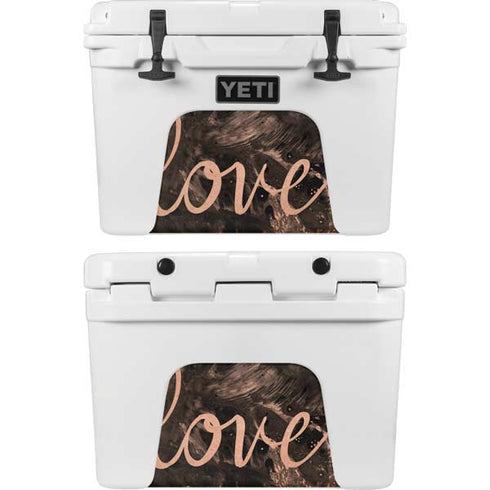 Love Rose Gold Black YETI Tundra 35 Hard Cooler Skin