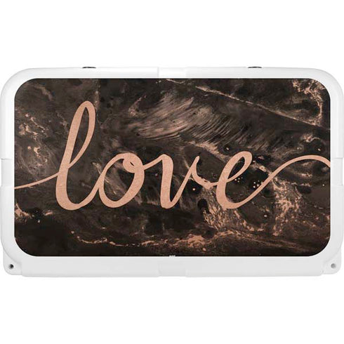 Love Rose Gold Black YETI Tundra 45 Hard Cooler Skin