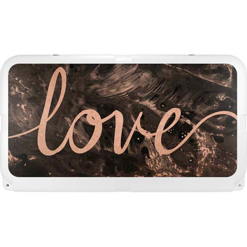 Love Rose Gold Black YETI Tundra 75 Hard Cooler Skin