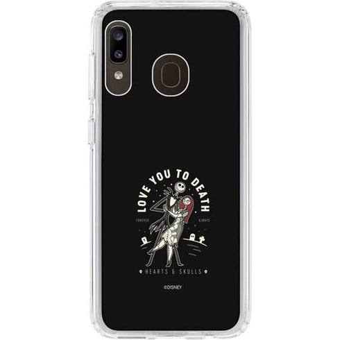 Disney The Nightmare Before Christmas Love You To Death Galaxy A20 Clear Case