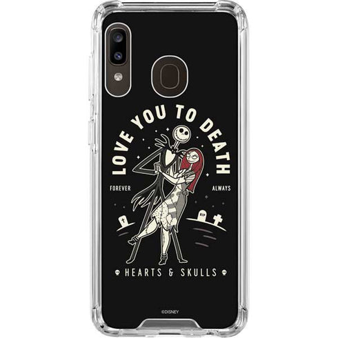 Disney The Nightmare Before Christmas Love You To Death Galaxy A30 Clear Case