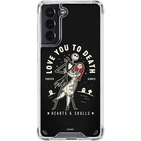 Disney The Nightmare Before Christmas Love You To Death Galaxy S21 5G Clear Case