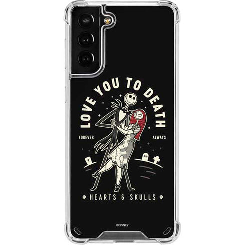 Disney The Nightmare Before Christmas Love You To Death Galaxy S21 Plus 5G Clear Case