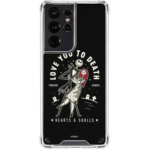 Disney The Nightmare Before Christmas Love You To Death Galaxy S21 Ultra 5G Clear Case
