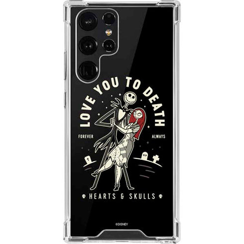 Disney The Nightmare Before Christmas Love You To Death Galaxy S22 Ultra Clear Case