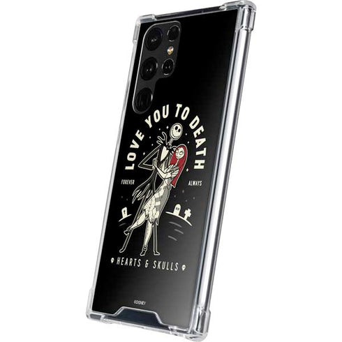 Disney The Nightmare Before Christmas Love You To Death Galaxy S22 Ultra Clear Case