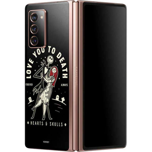 Disney The Nightmare Before Christmas Love You To Death Galaxy Z Fold2 5G Skin