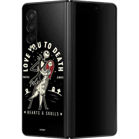 Disney The Nightmare Before Christmas Love You To Death Galaxy Z Fold3 5G Skin