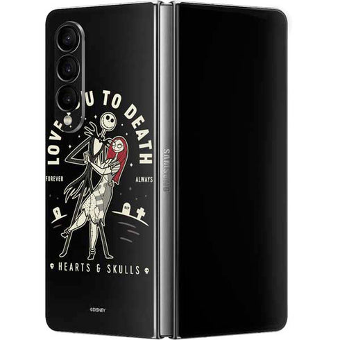 Disney The Nightmare Before Christmas Love You To Death Galaxy Z Fold4 5G Skin