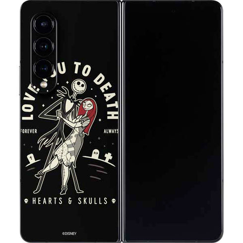 Disney The Nightmare Before Christmas Love You To Death Galaxy Z Fold4 5G Skin