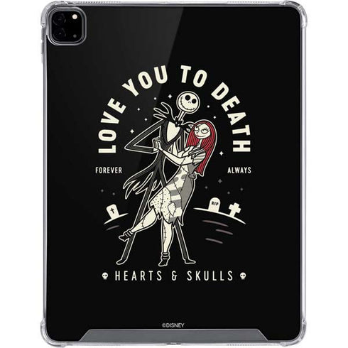 Disney The Nightmare Before Christmas Love You To Death iPad Pro 12.9in (2020) Clear Case