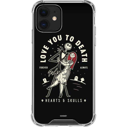 Disney The Nightmare Before Christmas Love You To Death iPhone 12 Mini Clear Case