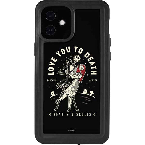Disney The Nightmare Before Christmas Love You To Death iPhone 12 Mini Waterproof Case