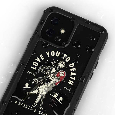Disney The Nightmare Before Christmas Love You To Death iPhone 12 Mini Waterproof Case