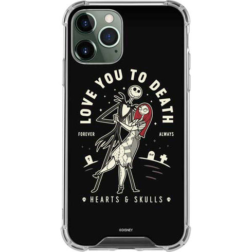 Disney The Nightmare Before Christmas Love You To Death iPhone 12 Pro Max Clear Case