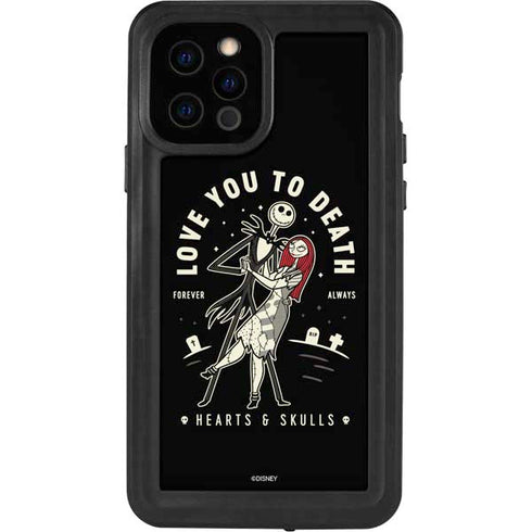 Disney The Nightmare Before Christmas Love You To Death iPhone 12 Pro Waterproof Case