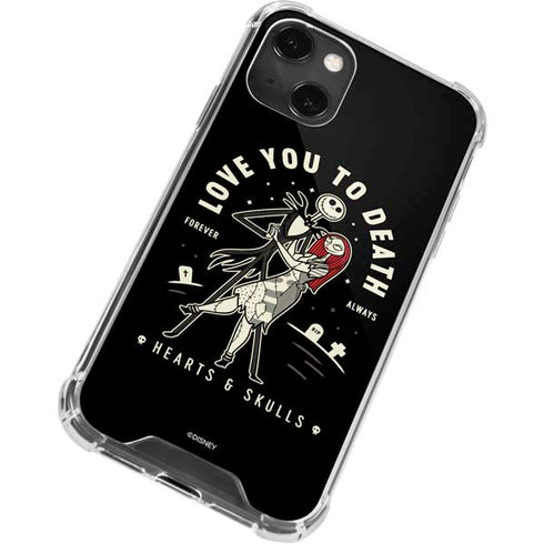 Disney The Nightmare Before Christmas Love You To Death iPhone 13 Mini Clear Case