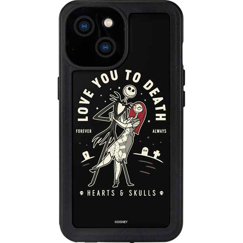 Disney The Nightmare Before Christmas Love You To Death iPhone 13 Mini Waterproof Case