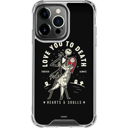 Disney The Nightmare Before Christmas Love You To Death iPhone 13 Pro Clear Case