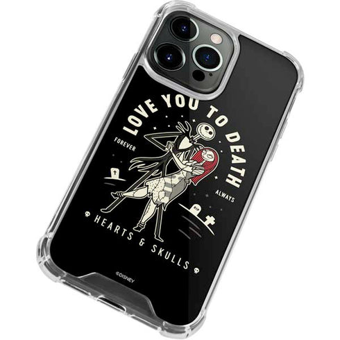 Disney The Nightmare Before Christmas Love You To Death iPhone 15 Pro Max Clear Case