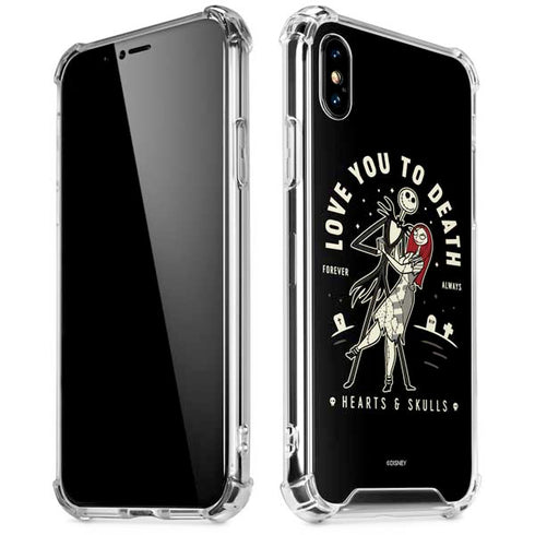 Disney The Nightmare Before Christmas Love You To Death iPhone XS Max Clear Case