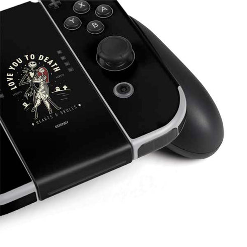 Disney The Nightmare Before Christmas Love You To Death Nintendo Switch OLED (2021) Skin