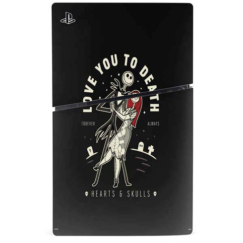 Disney The Nightmare Before Christmas Love You To Death PS5 Slim Disk Bundle Skin