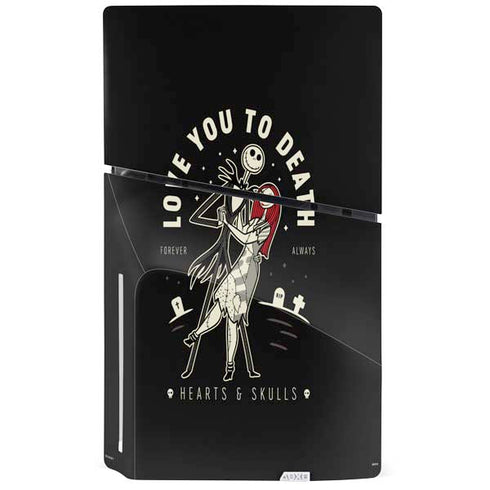 Disney The Nightmare Before Christmas Love You To Death PS5 Slim Disk Console Skin