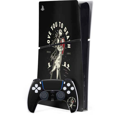 Disney The Nightmare Before Christmas Love You To Death PS5 Slim Digital Edition Bundle Skin