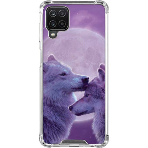 Vincent Hie Loving Wolves Galaxy A12 Clear Case
