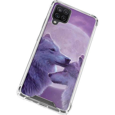 Vincent Hie Loving Wolves Galaxy A12 Clear Case