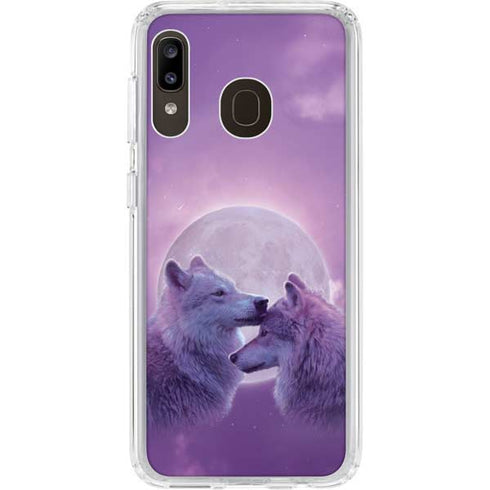 Vincent Hie Loving Wolves Galaxy A20 Clear Case