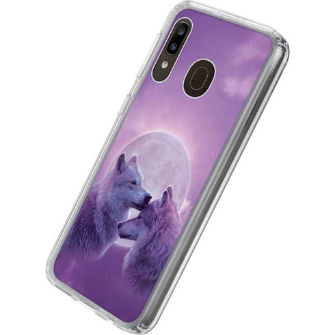Vincent Hie Loving Wolves Galaxy A20 Clear Case