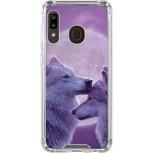Vincent Hie Loving Wolves Galaxy A30 Clear Case