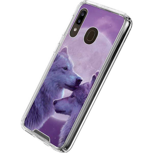 Vincent Hie Loving Wolves Galaxy A30 Clear Case