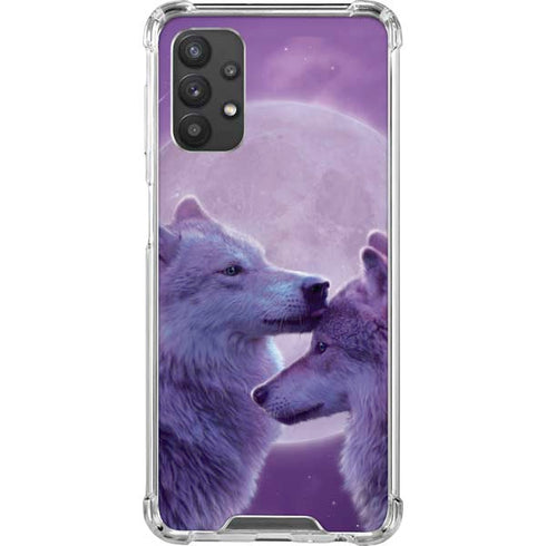 Vincent Hie Loving Wolves Galaxy A32 5G Clear Case