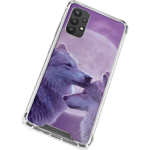 Vincent Hie Loving Wolves Galaxy A32 5G Clear Case