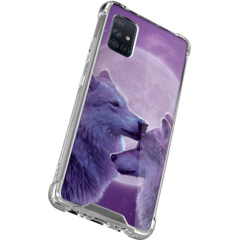 Vincent Hie Loving Wolves Galaxy A71 5G Clear Case