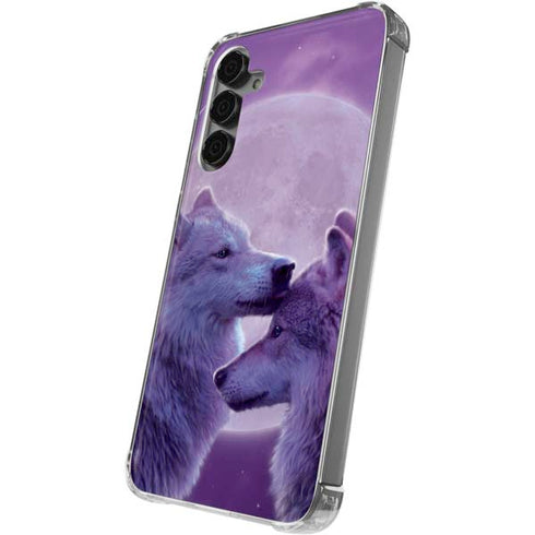 Loving Wolves by Vincent Hie Galaxy S24 Plus Clear Case
