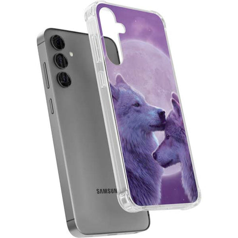 Loving Wolves by Vincent Hie Galaxy S24 Plus Clear Case