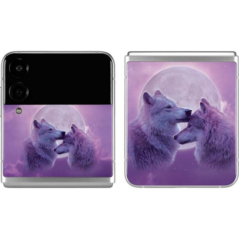 Vincent Hie Loving Wolves Galaxy Z Flip4 5G Skin