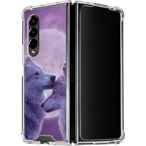Vincent Hie Loving Wolves Galaxy Z Fold4 5G Clear Case