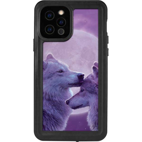 Vincent Hie Loving Wolves iPhone 12 Pro Waterproof Case