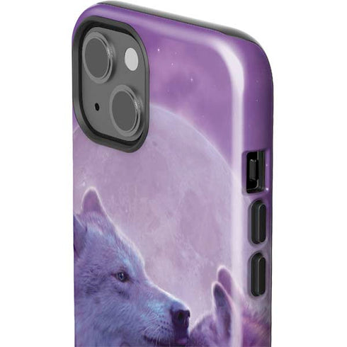 Loving Wolves by Vincent Hie iPhone 15 Plus Impact Case