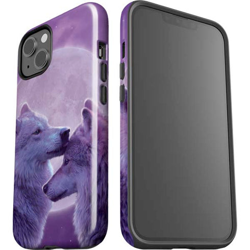 Loving Wolves by Vincent Hie iPhone 15 Plus Impact Case