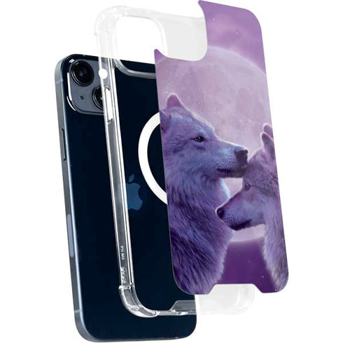Loving Wolves by Vincent Hie iPhone 15 Plus MagSafe Case