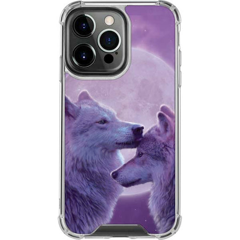 Loving Wolves by Vincent Hie iPhone 15 Pro Clear Case