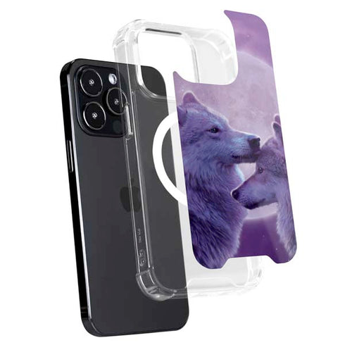 Loving Wolves by Vincent Hie iPhone 15 Pro MagSafe Case