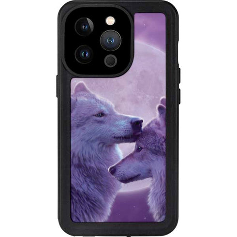 Vincent Hie Loving Wolves iPhone 14 Pro Waterproof Case