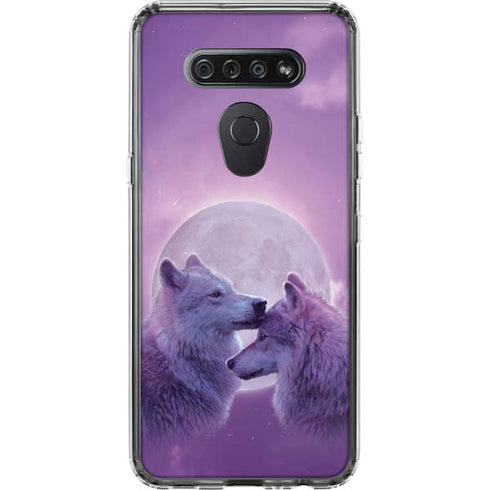 Loving Wolves by Vincent Hie LG K51/Q51 Clear Case